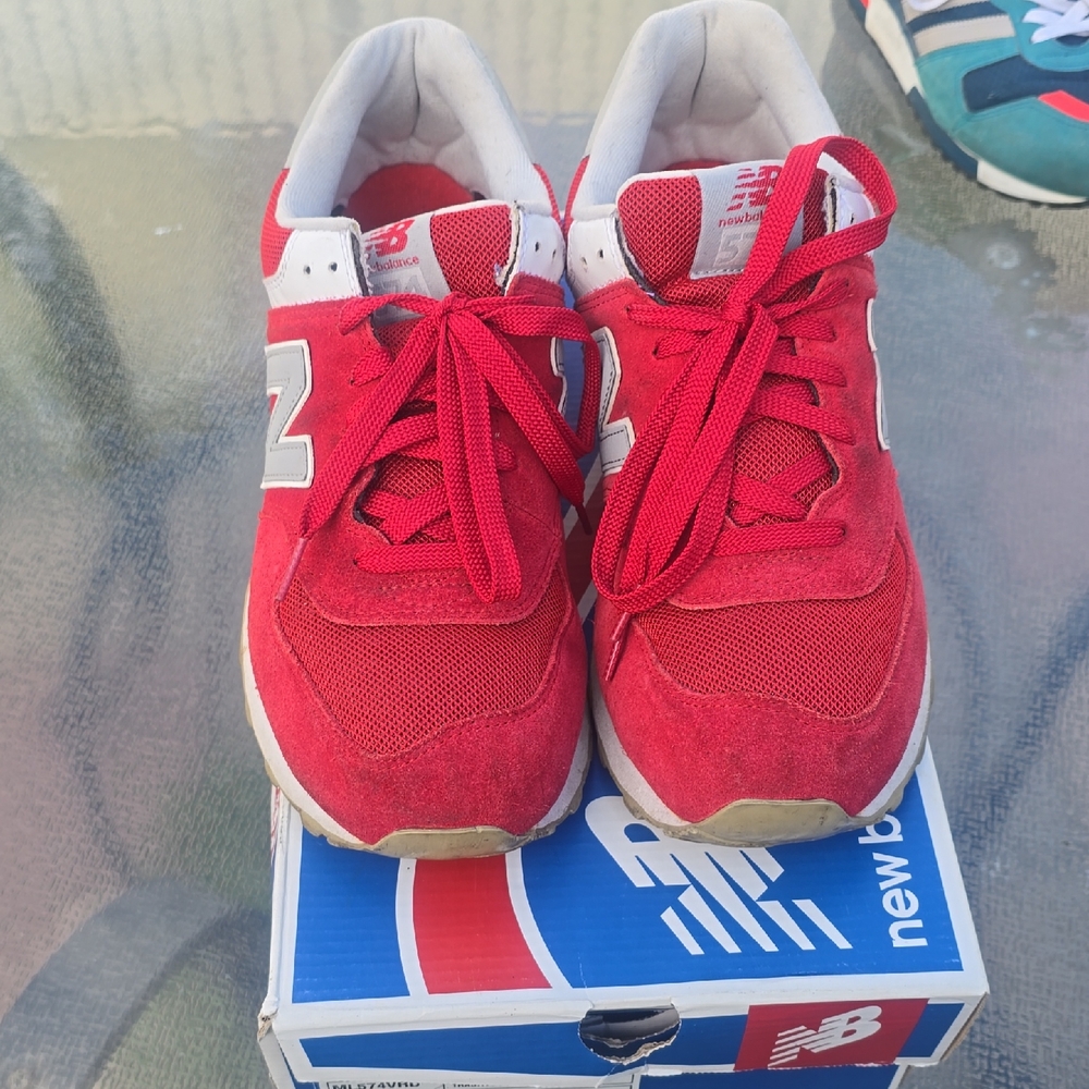 New Balance Kids Bright Red Sneakers